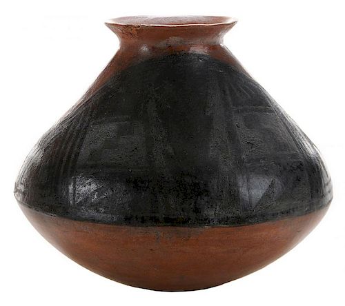 Native American Red and Black Pottery