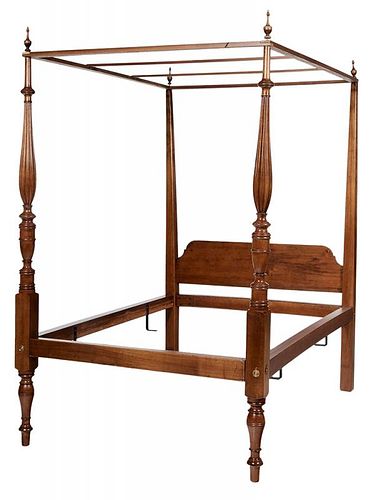 American Federal Four-Poster Bedstead