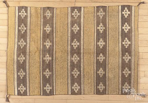 Navajo weaving, early 20th c., 55'' x 38''.