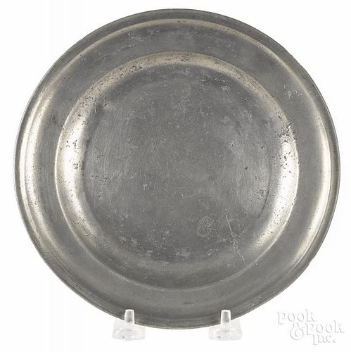 Hartford, Connecticut pewter plate, ca. 1835, bearing the touch of Thomas Boardman, 7 3/4'' dia.