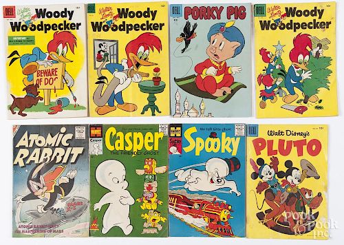 Fifteen Dell, Harvey, and Charlton comic books, ca. 1950, to include Disney characters