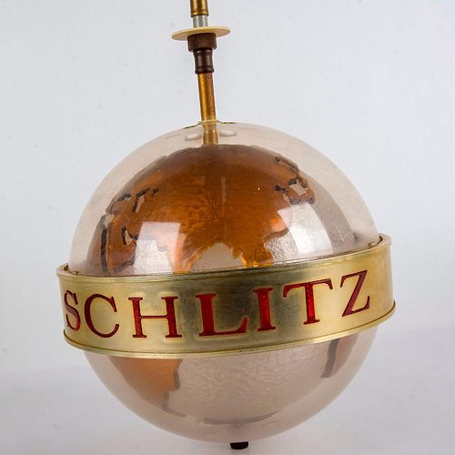 Schlitz Beer Rotating Globe Hanging Light