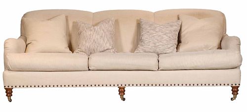 Lillian August Tan Upholstered Sofa