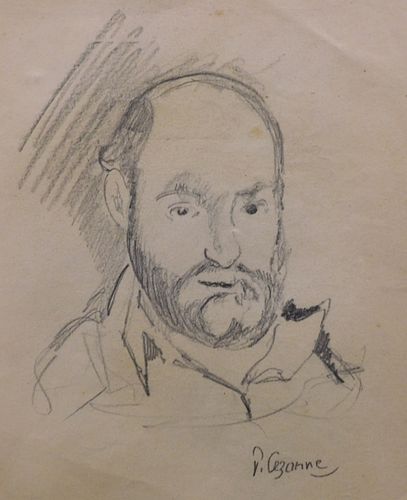 Paul Cezanne, Manner of: Self-Portrait