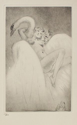 Louis Icart - Untitled XXI from "Les Amours de Psyche de Cupidon"