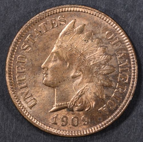 1909-S INDIAN CENT CH BU RB