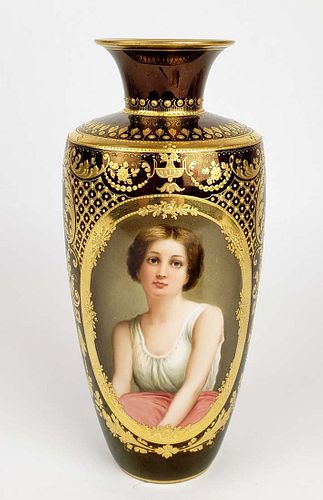 19th C. Royal Vienna Vase Signed