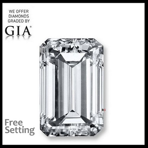 10.33 ct, D/VVS1, Type IIa Emerald cut GIA Graded Diamond. Appraised Value: $3,579,300 