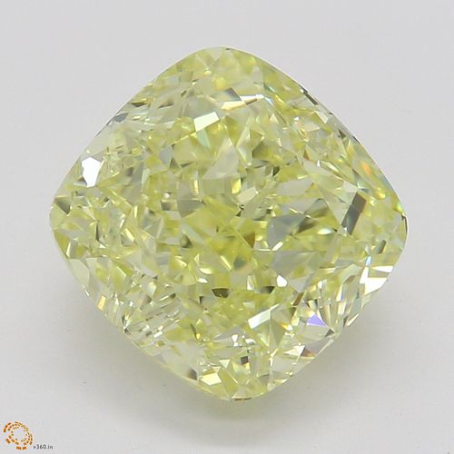 2.23 ct, Natural Fancy Yellow Even Color, SI1, Cushion cut Diamond (GIA Graded), Appraised Value: $43,600 