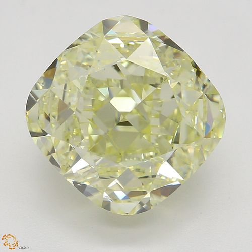 3.01 ct, Natural Fancy Light Yellow Even Color, VVS1, Cushion cut Diamond (GIA Graded), Appraised Value: $58,600 