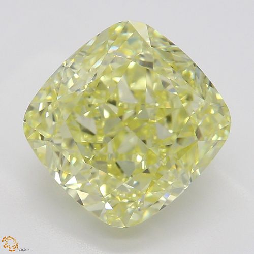 2.58 ct, Natural Fancy Yellow Even Color, VVS2, Cushion cut Diamond (GIA Graded), Appraised Value: $67,700 