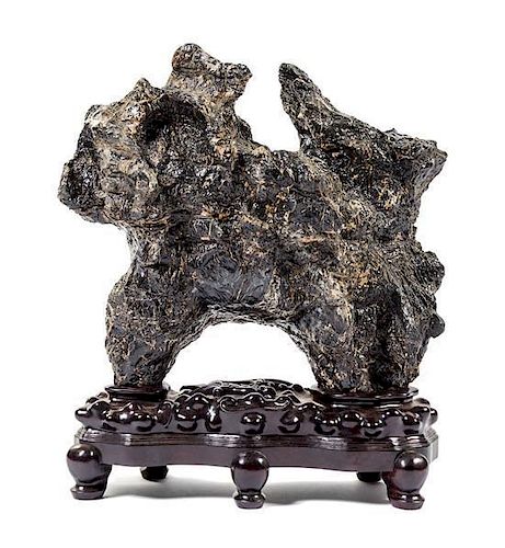 * A Chinese Ying Scholar's Rock Height 18 inches.