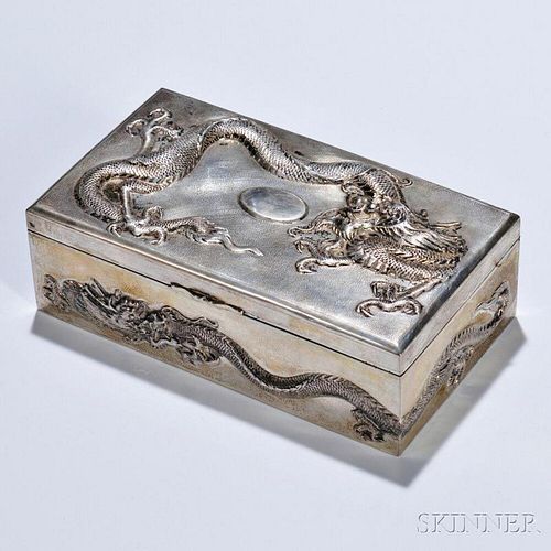 Export Sterling Silver and Wood Box