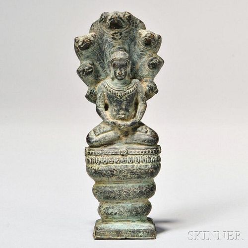 Cast Bronze Buddha Muchalinda