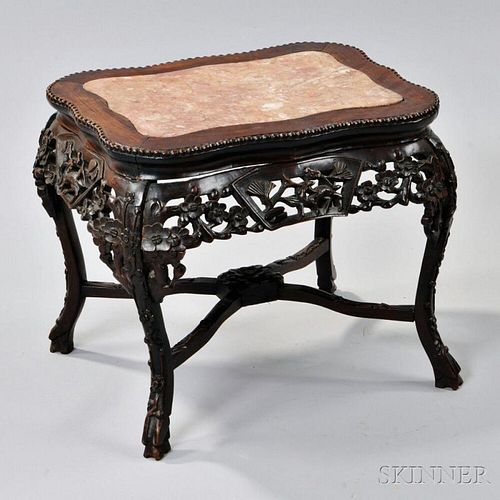 Export Marble-top Low Side Table
