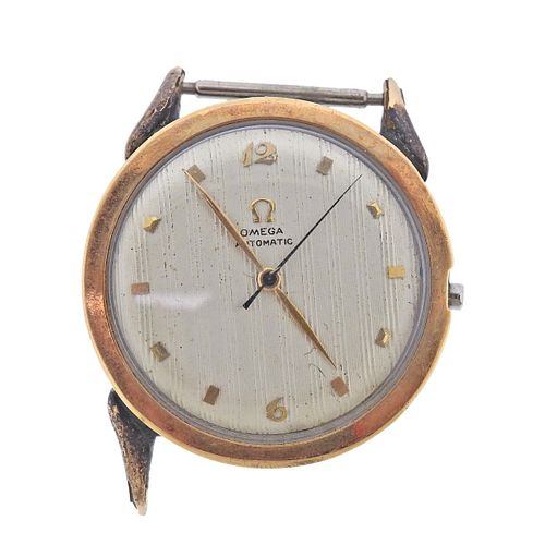 Vintage Omega Automatic Bumper Movement Two Tone Watch 