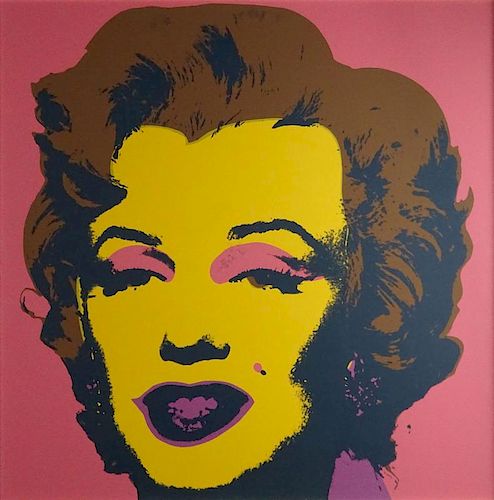 after: Andy Warhol, American (1928-1987) Sunday B Morning Screenprint in colors on wove paper "Marilyn".