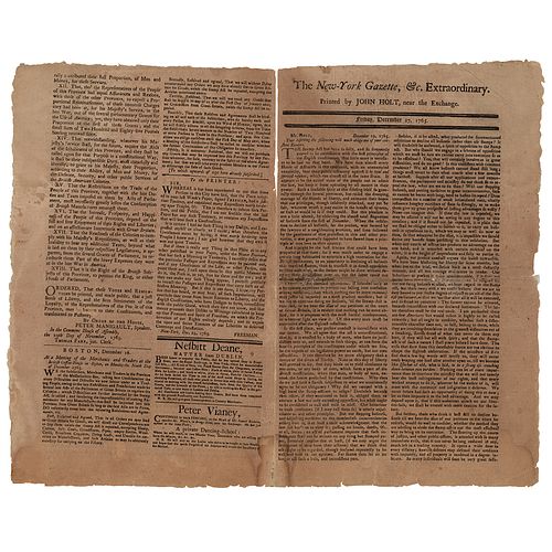 John Hancock: The New-York Gazette, &amp;c. Extraordinary Mentioning the Repeal of the Stamp Act