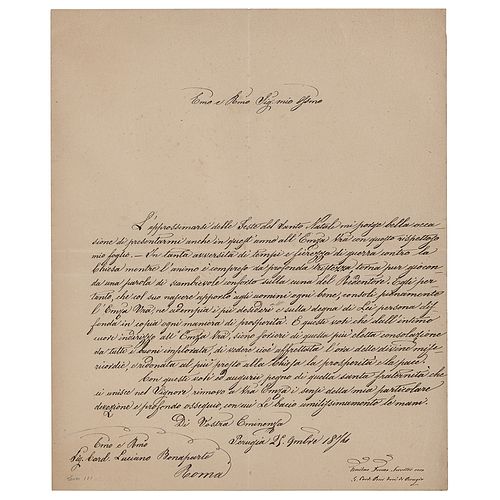Pope Leo XIII Letter Signed