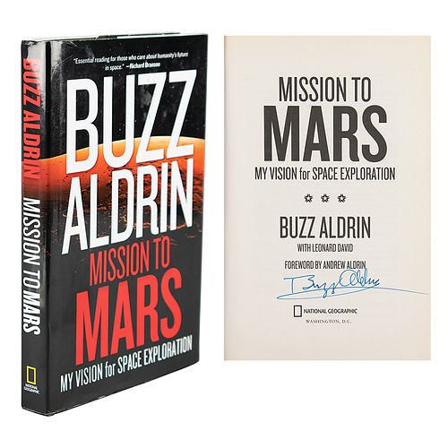Buzz Aldrin Signed Book