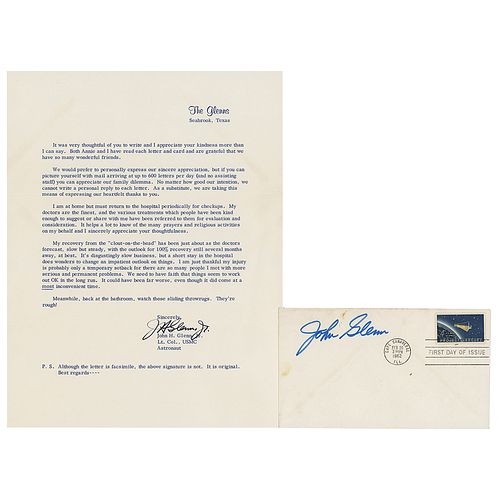 John Glenn (2) Signed Items