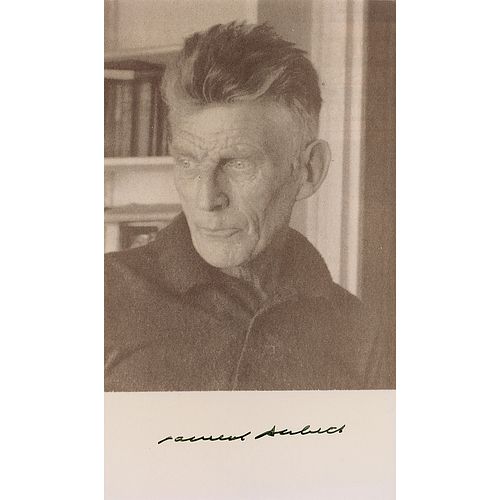 Samuel Beckett Signed Photograph