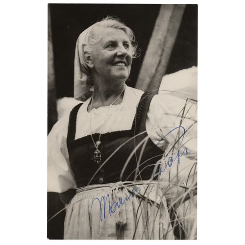 Maria von Trapp Signed Photograph