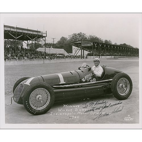 Wilbur Shaw Signed Photograph