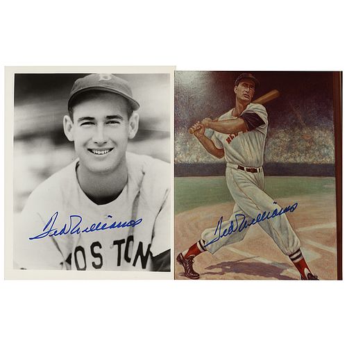 Ted Williams (2) Signed Photographs