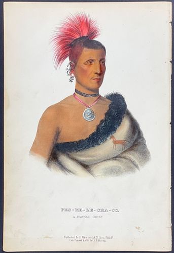 McKenney & Hall - Pes-Ke-Le-Cha-Co, A Pawnee Chief