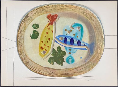 Picasso - Ceramic Plate Design: Fish