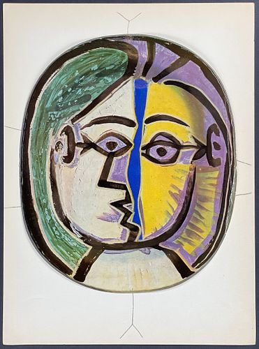 Picasso - Ceramic Plate Design: Face
