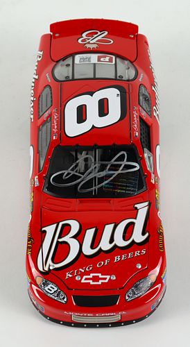 Dale Earnhardt Jr. Signed NASCAR #8 Budweiser 2004 Monte Carlo - 1:24 Premium Action Diecast Car (Dale Jr. & PA)