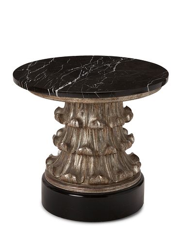 An Italian carved wood side table