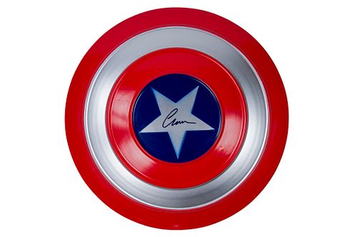 Chris Evans Signed Captain America Shield Beckett Authenticated