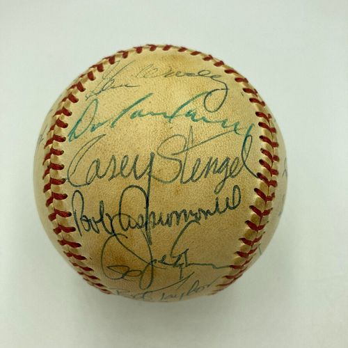 Mickey Mantle Ted Williams Joe DiMaggio Willie Mays HOF Signed Baseball (JSA LOA)