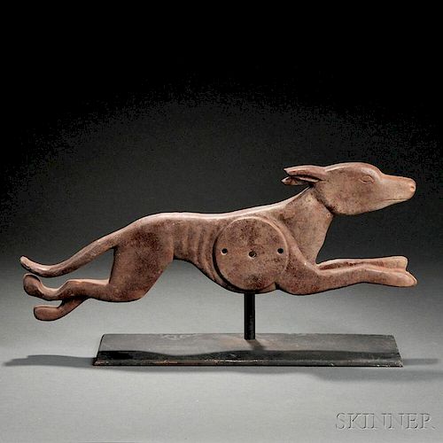 Cast Iron Leaping Dog Target