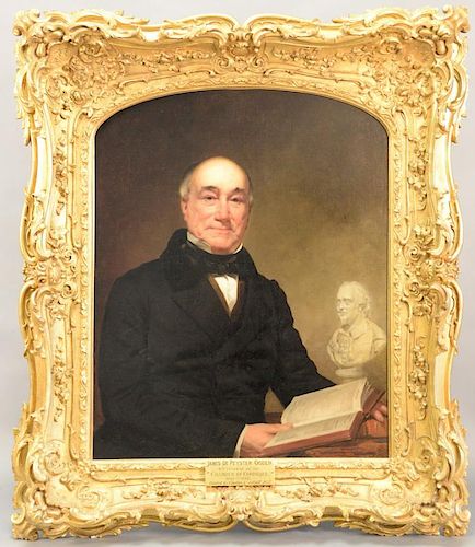Charles Loring Elliott (1812-1868) 
Portrait of James DePeyster Ogden (1790-1870) 
oil on canvas, painted from life in 1855 
signed ...