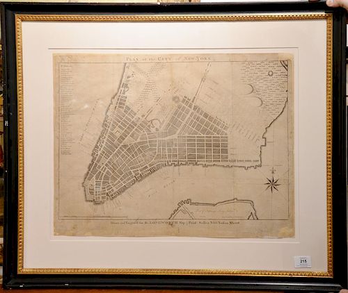 Peter Maverick 
Plan of the City of New York 
Drawn and Engraved for D.(David) Longworth map and print sell No. 66 Nassau Street, ap...