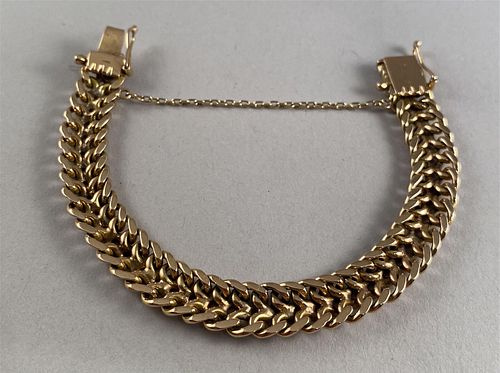 18K Gold Linked Bracelet