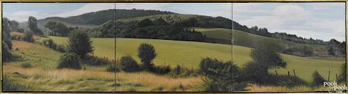 Sarah Suplee (American 20th/21st c.), oil on canvas, titled Fields of Yonder, signed lower left