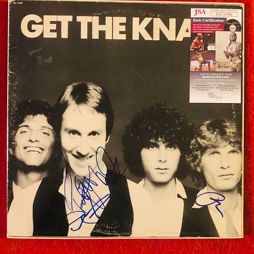 The Knack Signed "Get the Knack" Album Record X 3 LP Doug Feiger (JSA COA)