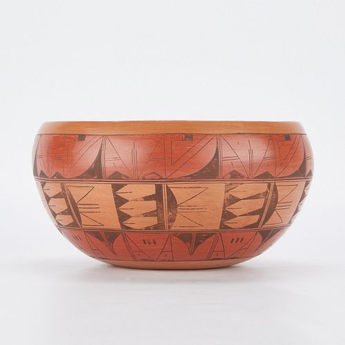 Fannie L Polaccca "Nampeyo" Hopi Pottery Bowl