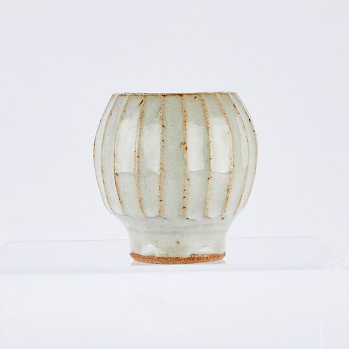 Warren MacKenzie Miniature Fluted Vase - Marked