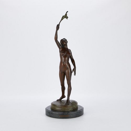 Gustave Dussart Nude Bronze