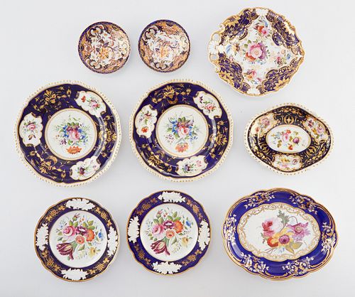 9 Royal Crown Derby Porcelain Dishes