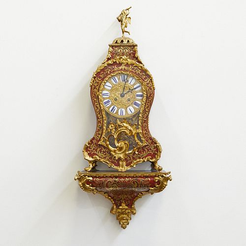 Extravagant Boulle Gilded Bracket Clock ca. 1860