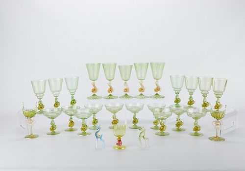 Venetian Murano Glassware Set
