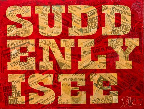 Peter Tunney "Suddenly I See" Mixed Media