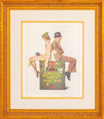 Norman Rockwell "Gaiety Dance Team" Lithograph